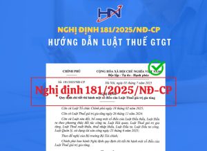 nghị định 181 về thuế GTGT